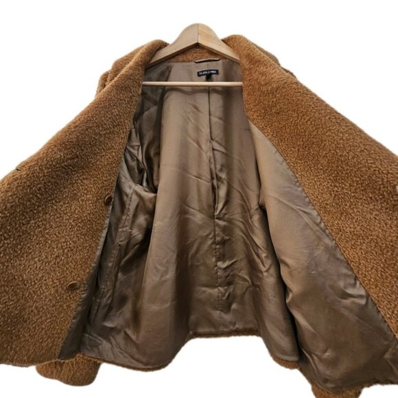 Eileen Fisher Suri Alpaca Wool Notch Collar Jacket Dark Clay L - Picture 7 of 16